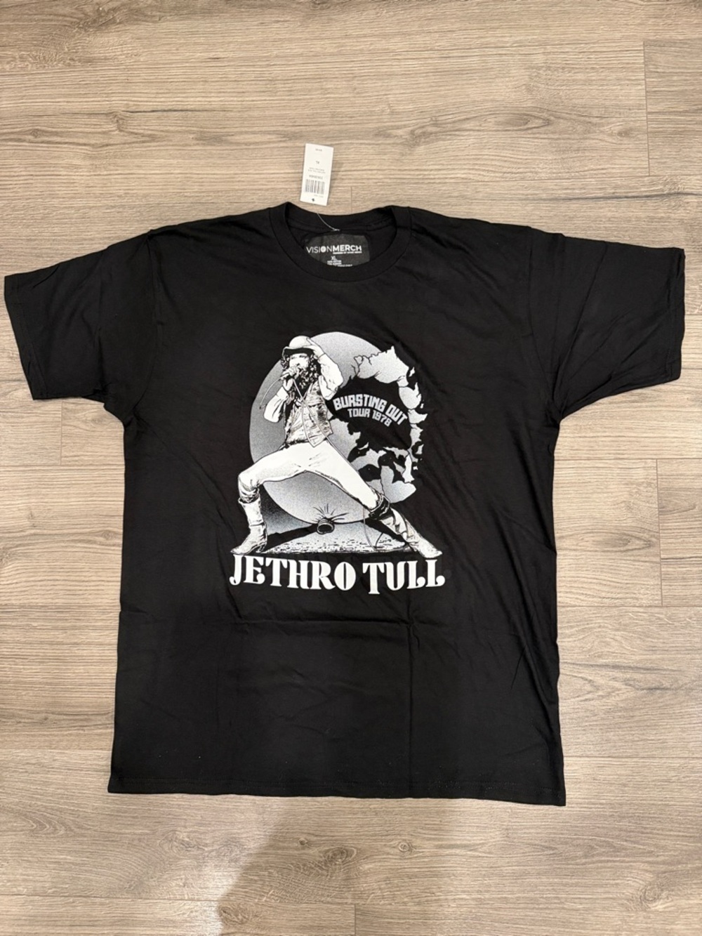 Jethro Tull Rock Band Bursting Out Tour 1978 Tee Men’s Size Extra Large